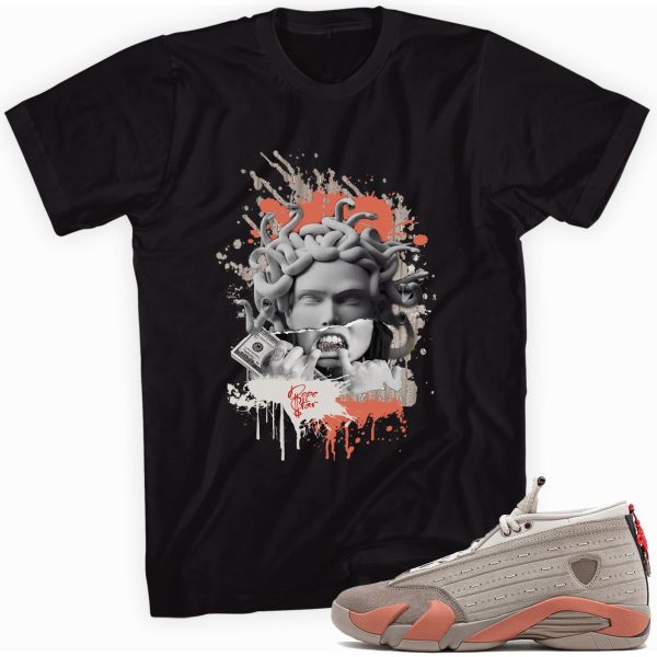 Medusa Shirt Made to Match Jordan 14 Retro Low Clot X Terracotta Jezsport.com