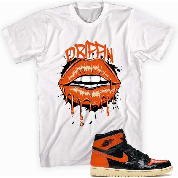 Drippin Lips T-shirt Made To Match Jordan 1 Retro High Jezsport.com