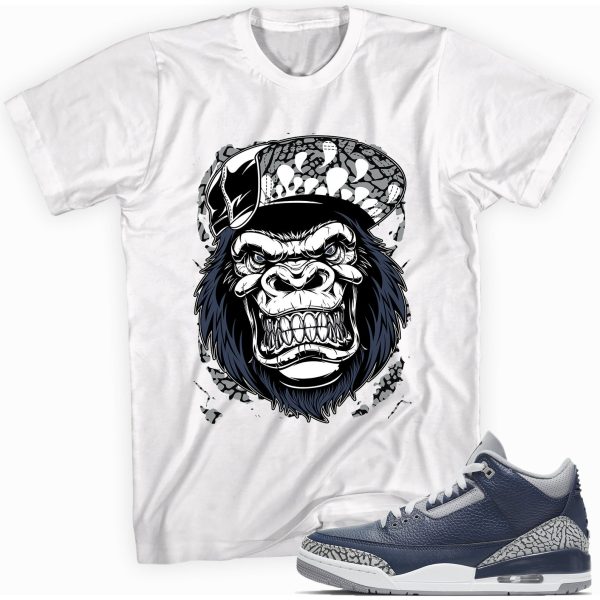 Gorilla Beast Adult Unisex Matching Shirt Made for Jordan 3 Retro Midnight Navy Jezsport.com