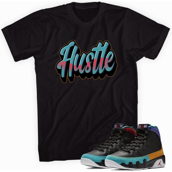 Hustle T-shirt Made To Match Jordan 9s Jezsport.com