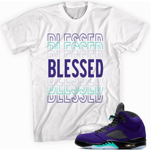 So Blessed Shirt Made to Match Jordan 5s Retro Alternate Grape Jezsport.com