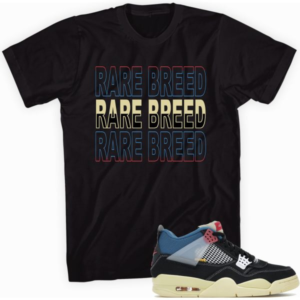 Rare Breed T-shirt Made To Match Jordan 4 Retro Union Off Noir Jezsport.com