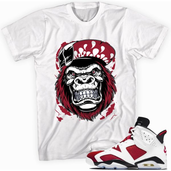 Gorilla Beast T-shirt Made To Match Jordan 6 Retro Carmine Jezsport.com