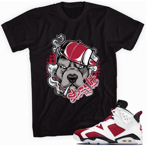 Stay Lit Custom Made to Match Shirt for Jordan 6 Retro Carmine 2022 Jezsport.com