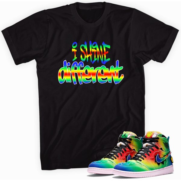 Shine Different Adult Unisex Shirt Made to Match Jordan 1 Retro High J. Balvin Jezsport.com