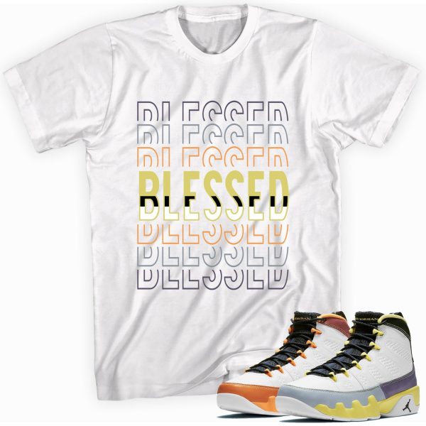 Blessed T-shirt Made To Match Jordan 9 Retro Jezsport.com