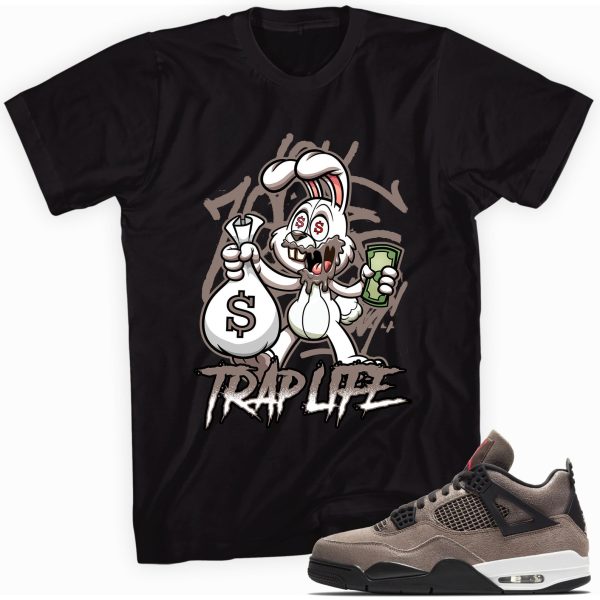 Trap Rabbit Shirt Made to Match Jordan 4s Retro Taupe Haze Jezsport.com