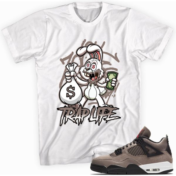 Trap Rabbit Shirt Made to Match Jordan 4s Retro Taupe Haze Jezsport.com