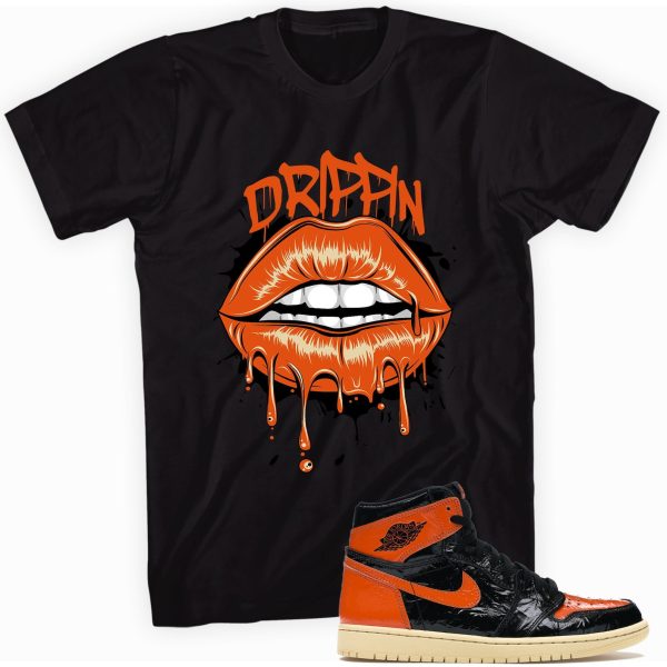 Drippin Lips T-shirt Made To Match Jordan 1 Retro High Jezsport.com