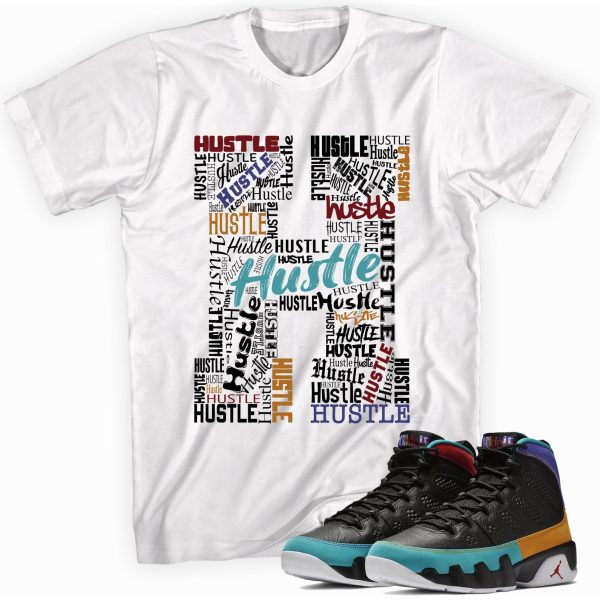 H for Hustle Shirt Made to Match Jordan 9 Retro Dream It Do It Jezsport.com