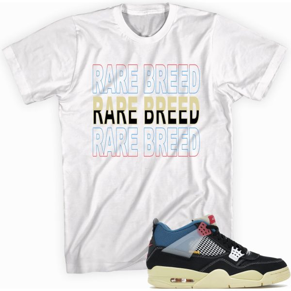 Rare Breed T-shirt Made To Match Jordan 4 Retro Union Off Noir Jezsport.com