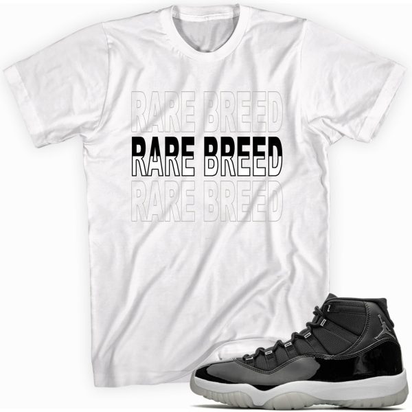 Rare Breed T-shirt Made To Match Jordan 11 Retro Jubilee Black Jezsport.com