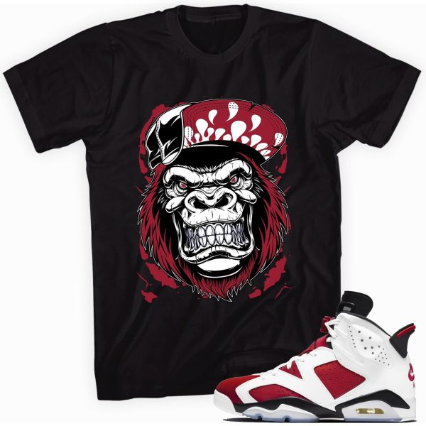 Gorilla Beast T-shirt Made To Match Jordan 6 Retro Carmine Jezsport.com