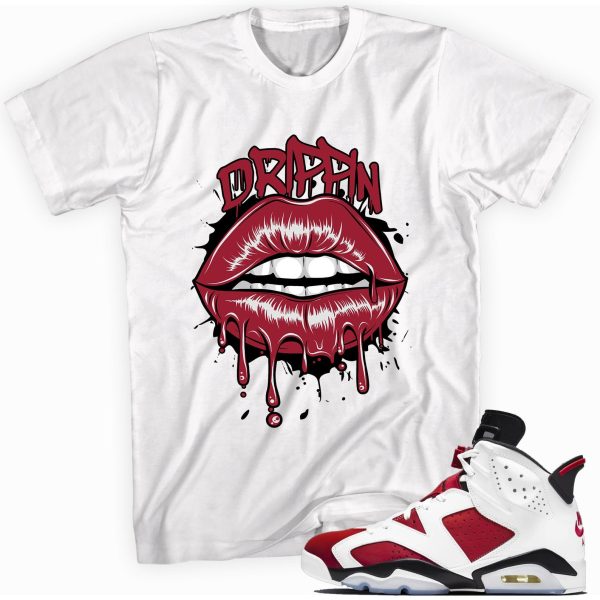 Drippin Tee Made To Match Jordan 6 Retro Carmine Jezsport.com