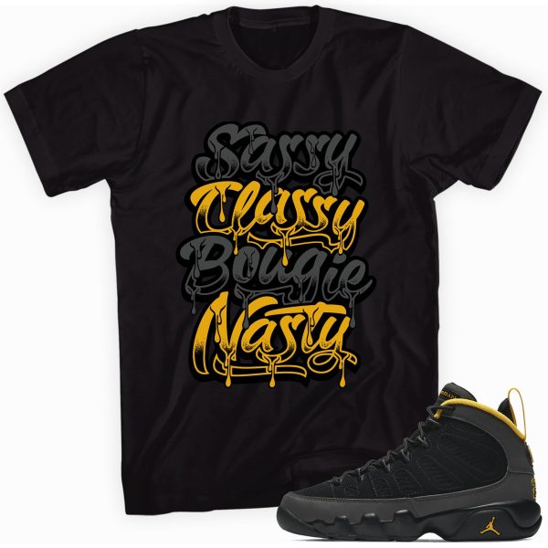 Sassy Classy Custom Sneaker Shirt Made to Match Jordan 9 Jezsport.com