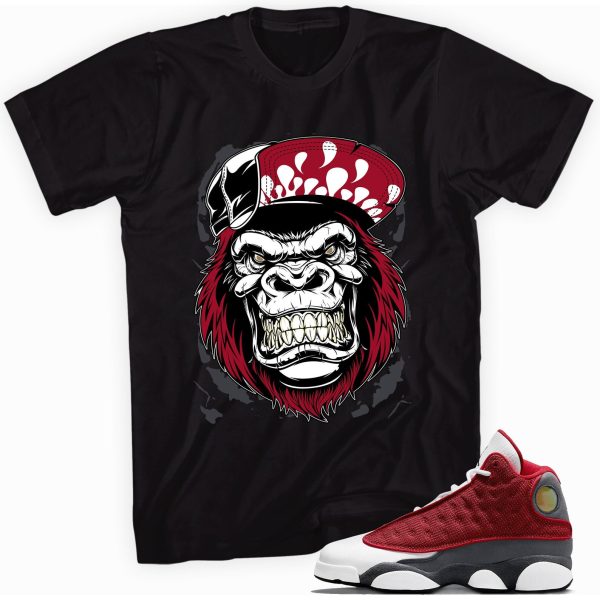 Gorilla Beast Tshirt Made To Match Jordan 13 Retro Gym Red Flint Grey Jezsport.com