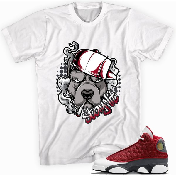 Stay Lit T-shirt Made To Match Jordan 13 Retro Gym Red Flint Grey Jezsport.com