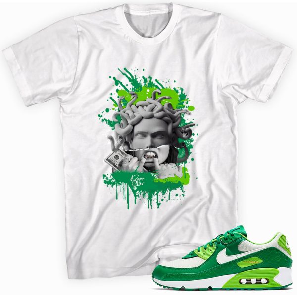 Medusa Custom Sneaker Shirt Made to Match Max 90 St. Patricks Day 2021 Jezsport.com