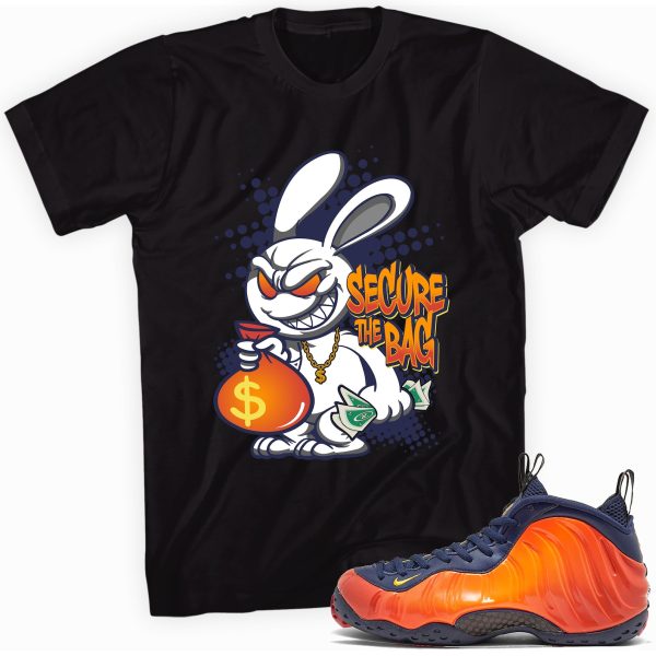 Secure the Bag Sneaker T-shirt Made To Match Foamposite Blue/Orange Jezsport.com