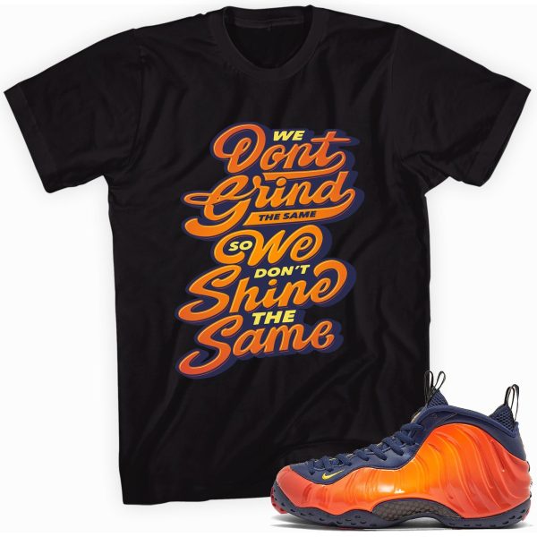 Grind/Shine Made To Match Foamposite Blue Void Rugged Orange Jezsport.com