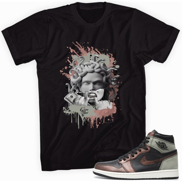 Medusa Custom Sneaker Shirt Made to Match Jordan 1 Retro High OG Patina Jezsport.com