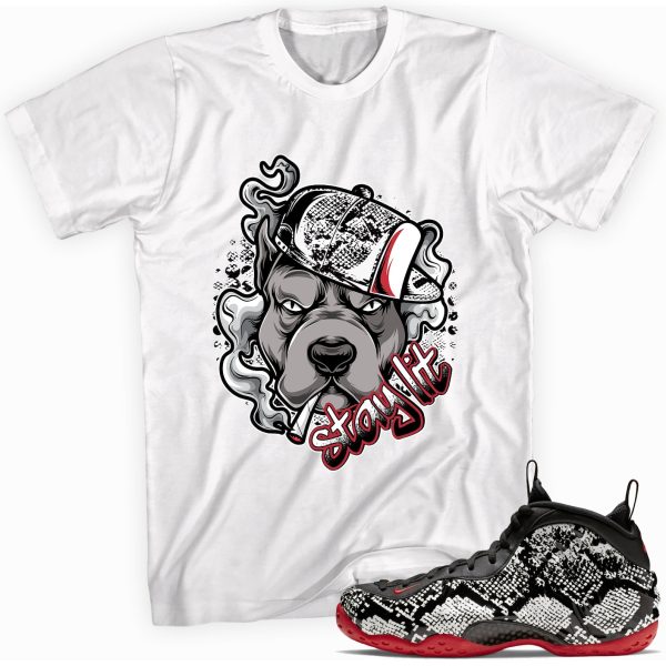 Stay Lit Sneaker Shirt Made to Match Foamposite Albino Snakeskin Jezsport.com