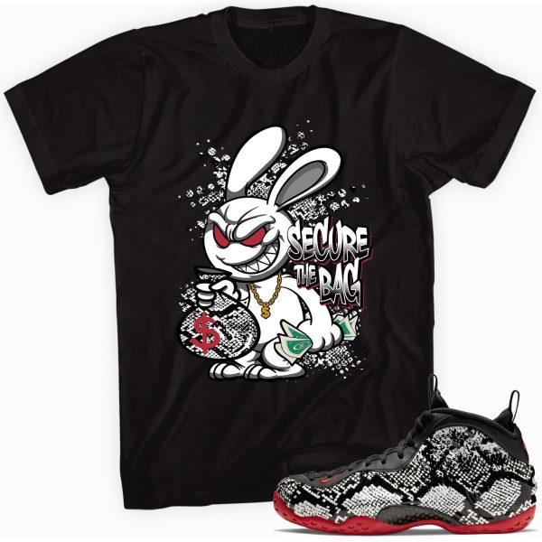 Secure the Bag Sneaker T-Shirt Made for Foamposite One Albino Snakeskin Jezsport.com