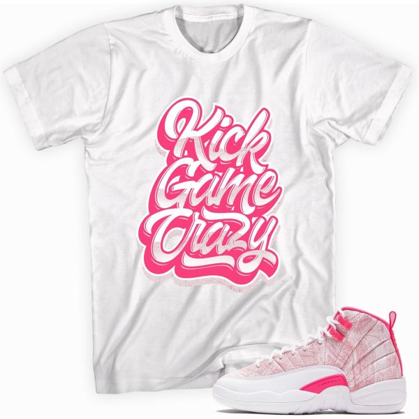 Kick Game Crazy T-shirt Made To Match Jordan 12 Retro Arctic Punch (Hyper Pink) Jezsport.com