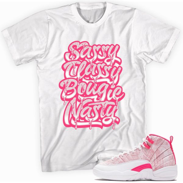 Sassy Classy T-shirt Made To Match Jordan 12 Retro Pink Jezsport.com