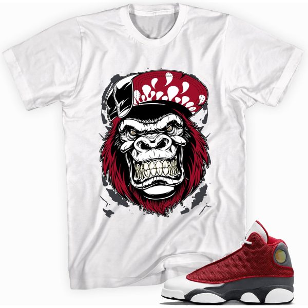 Gorilla Beast Tshirt Made To Match Jordan 13 Retro Gym Red Flint Grey Jezsport.com