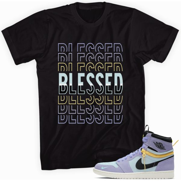 Blessed T-shirt Made To Match Jordan 1 Purple Jezsport.com