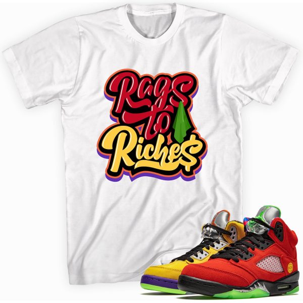 Rags To Riches T-shirt Made To Match Jordan 5 Retro Jezsport.com