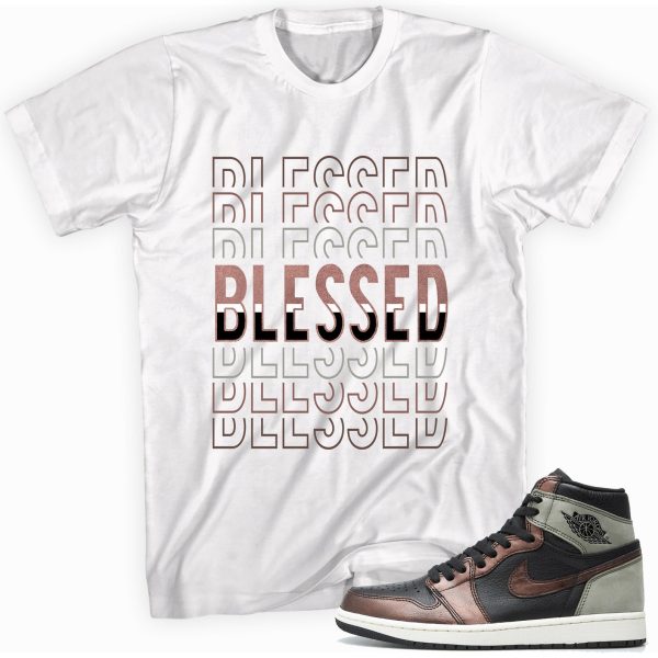 So Blessed T-shirt Made To Match Jordan 1 Retro High Jezsport.com