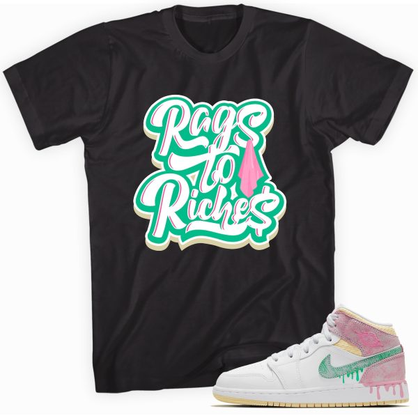 Rare Breed T-shirt Made To Match Jordan 1 Mid Paint Drip Jezsport.com