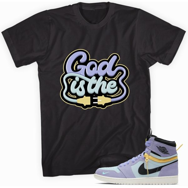 God Plug Shirt Made to Match Jordan 1 Switch Purple Pulse Jezsport.com