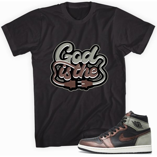 God Plug Shirt Made to Match Air Jordan 1 Retro High OG Patina Jezsport.com