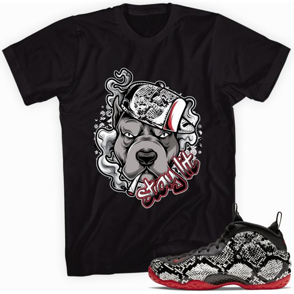 Stay Lit Sneaker Shirt Made to Match Foamposite Albino Snakeskin Jezsport.com