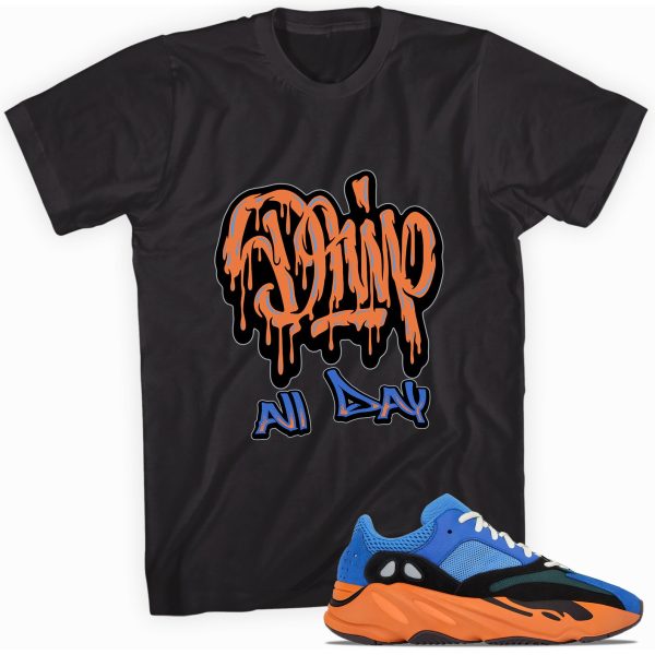 Custom shirt made to match Yeezy Boost 700 Bright Blue T-Shirt - Drip All DayMatching Outfits Jezsport.com