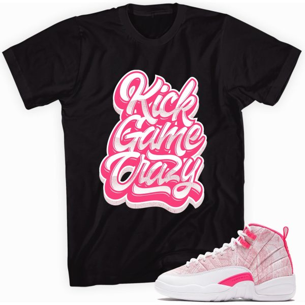 Kick Game Crazy T-shirt Made To Match Jordan 12 Retro Arctic Punch (Hyper Pink) Jezsport.com