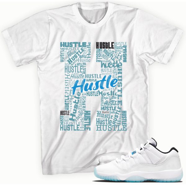 H For Hustle T-shirt Made To Match Jordan 11 Retro Low Legend Blue Jezsport.com