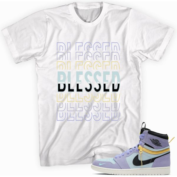 Blessed T-shirt Made To Match Jordan 1 Purple Jezsport.com