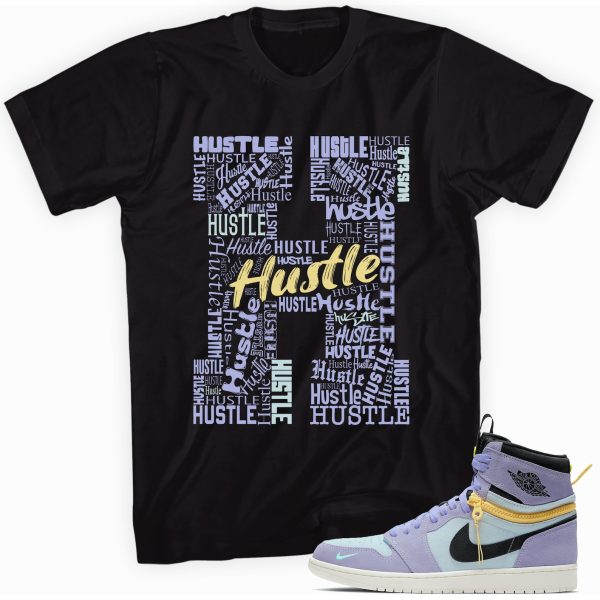 H Is For Hustle T-shirt Made To Match Jordan 1 Purple Jezsport.com