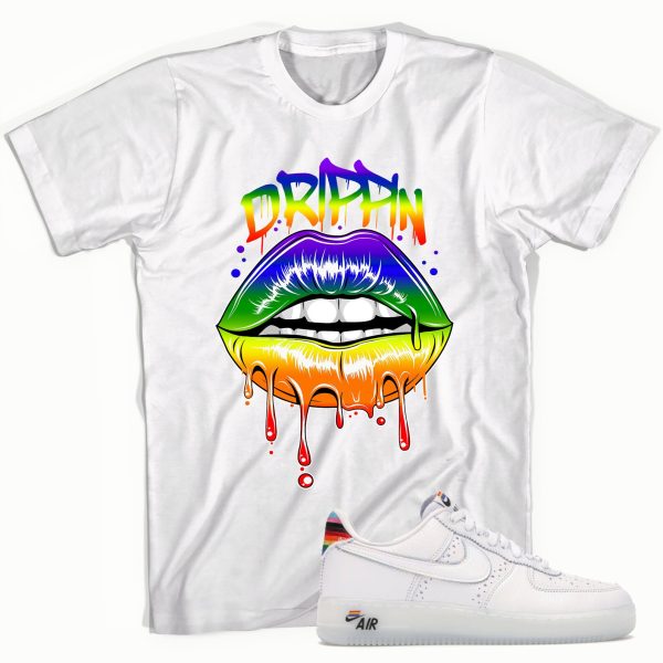 Drippin with PRIDE Sneaker T-Shirt Made for Air Force 1 Low Be True (2020), Gay Pride Month, LGBTQ Jezsport.com