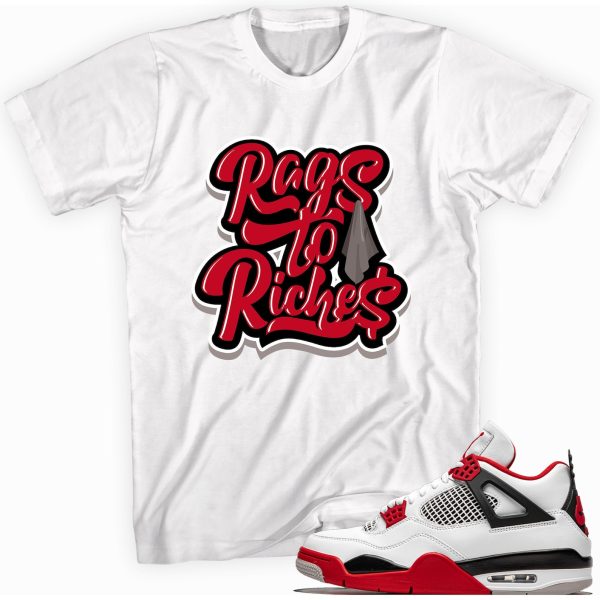 Rags To Riches Made To Match Jordan 4 Retro Fire Red Jezsport.com