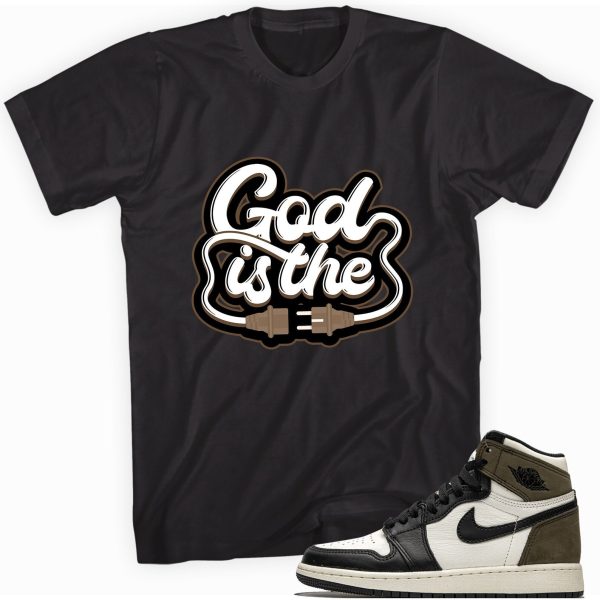 God Plug Shirt Made to Match Jordan 1 Retro High OG Dark Mocha Jezsport.com