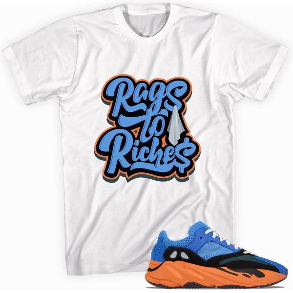 Custom Shirt made to match Yeezy Boost 700 Bright Blue T-Shirt - Rags to RichesMatching Outfits Jezsport.com