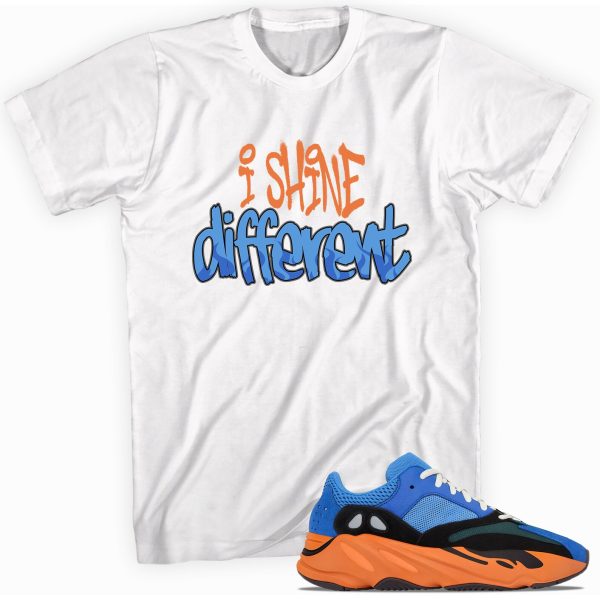 Custom tee made for Yeezy Boost 700 Bright Blue T-Shirt - Shine DifferentMatching Outfits Jezsport.com