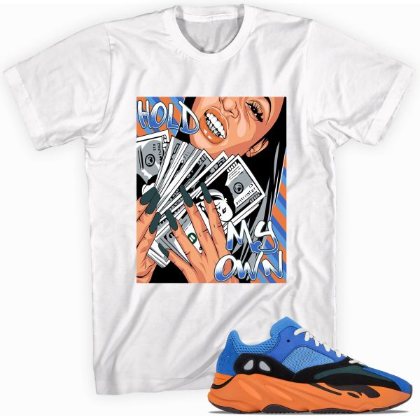 Custom tee made for Yeezy Boost 700 Bright Blue T-Shirt - Hold My OwnMatching Outfits Jezsport.com