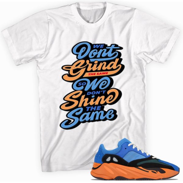 Custom tee made for Yeezy Boost 700 Bright Blue T-Shirt - Grind and ShineMatching Outfits Jezsport.com