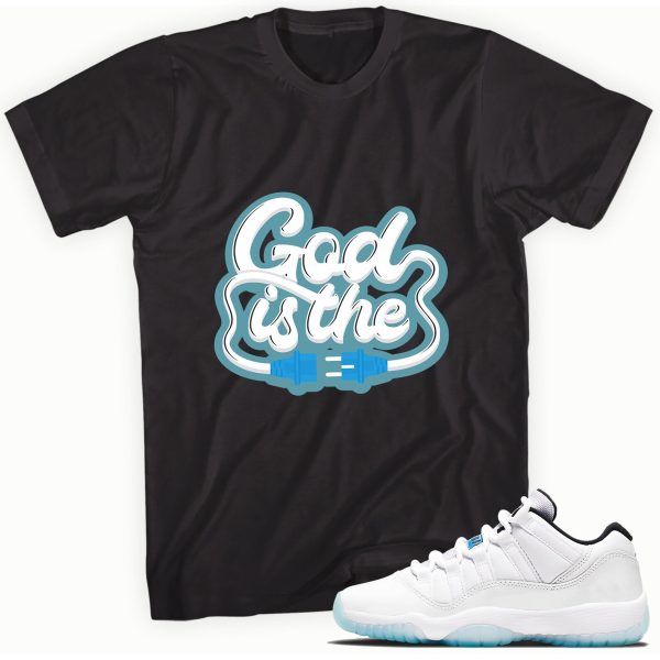 God is The Sneaker Tee Made for Jordan 11 Retro Low Legend Blue Jezsport.com